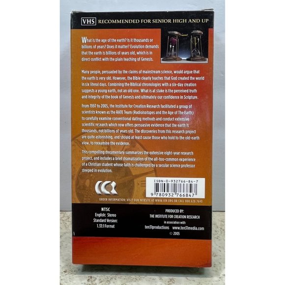 ICR VHS The Revelation Record and Thousands Not Billions Creation Research - Picture 7 of 9